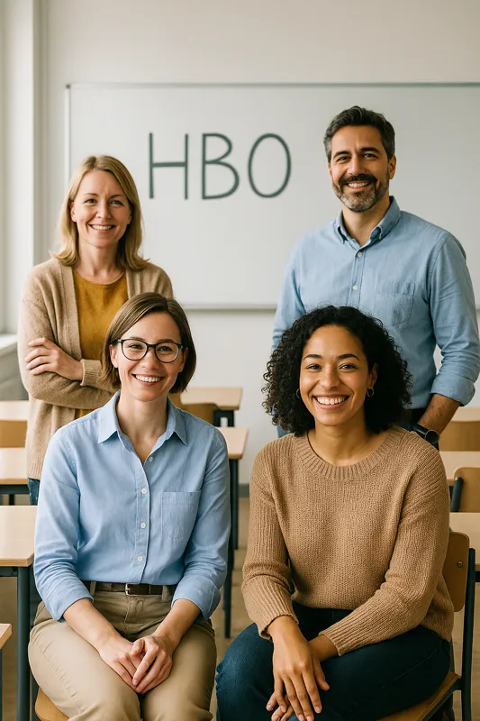 Groep hbo-docenten bespreekt arbeidsvoorwaarden uit de cao hbo